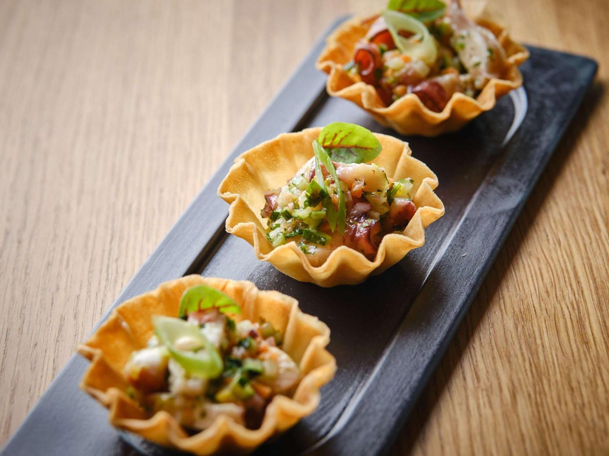 Sofitel Lyon Bellecour Hotel Ngoại thất bức ảnh A prawn and avocado salad served in a pastry bowl